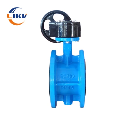Pn16 Ductile Iron DN1000 Butterfly Valve Worm Gear Actuator