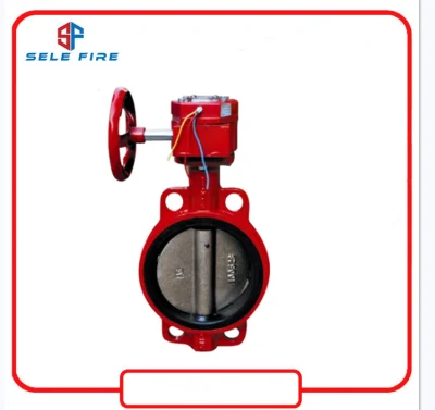 UL/FM Approved Gear Operated Grooved Fire Fighting Butterfly Valve, 300psi UL/FM Listed Wafer Butterfly Valve, Flange Butterfly Valve, Manual Butterfly Valve