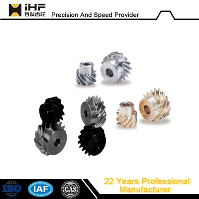 Ihf Customized Stainless Steel Aluminum Small Helical Double Pinion Worm Gears