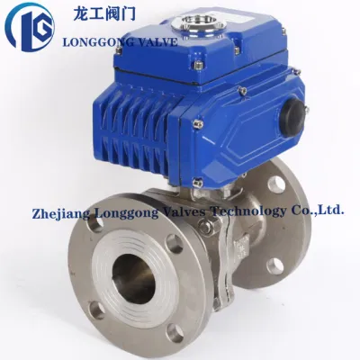 DIN/API/JIS 2PC Flange&Threaded Ball Valves Carbon Steel&Stainless Steel Ball Valve Floating&Trunnion Ball Valve Pneumatic/Electric/Gear Box Wcb/CF8 Ball Valve