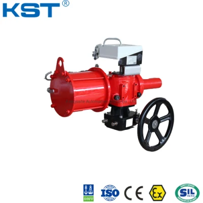 High-Temperature Type Ductile Cast Iron Cylinder Double Acting/Single Acting/Spring Returnscotch Yoke Heavy Duty Pneumatic Actuator CE/ISO9001/IP67