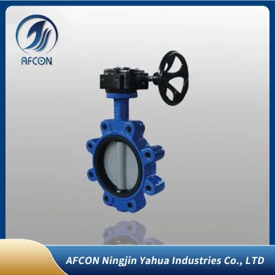 Carbon Steel Lug PTFE Gearbox B16.5 ASME 150 Butterfly Valve