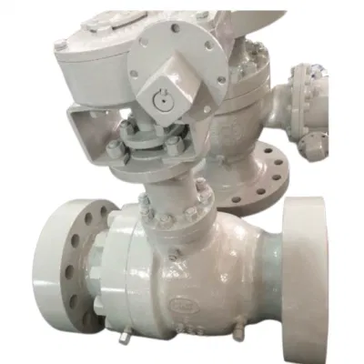 Ball Valve 16&quot; Flange Ends Carbon Steel Calss 600 Gear Operated Troniun Ball Valve