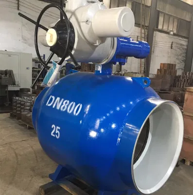 High Performance Fully Welding Gear Operated Ball Valve Steel 20