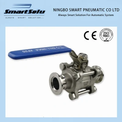 Threaded End PTFE Stainless Steel Ball Valve Pneumatic Actuator Operator
