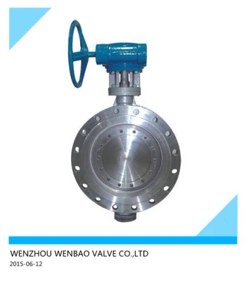 Gear Operated Double Flanged Offset Eccentric Butterfly Valve DN350