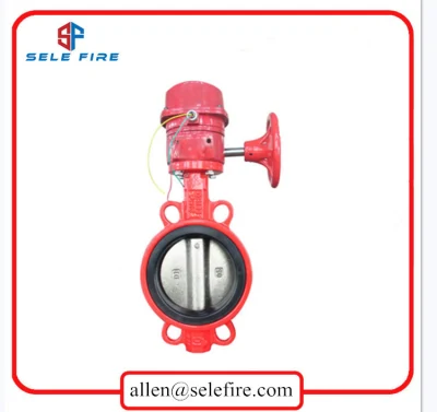 Fire Fighting System UL/FM Listed Butterfly Valve with Gear Operated 200psi