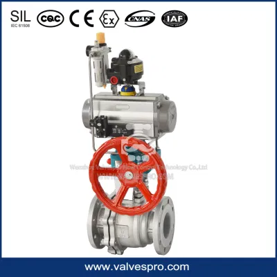 Declutchable Manual Overrides with Lock Device for Pneumatic Actuator