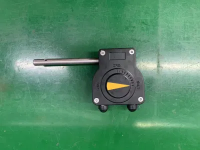 Chinese Supplier Manual Aluminum Bodyhas Self Locking Function Worm Gearbox