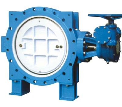 Hot Selling Metallic Seated Flang End Gear Box Operated Double Eccentric Butterfly Valve