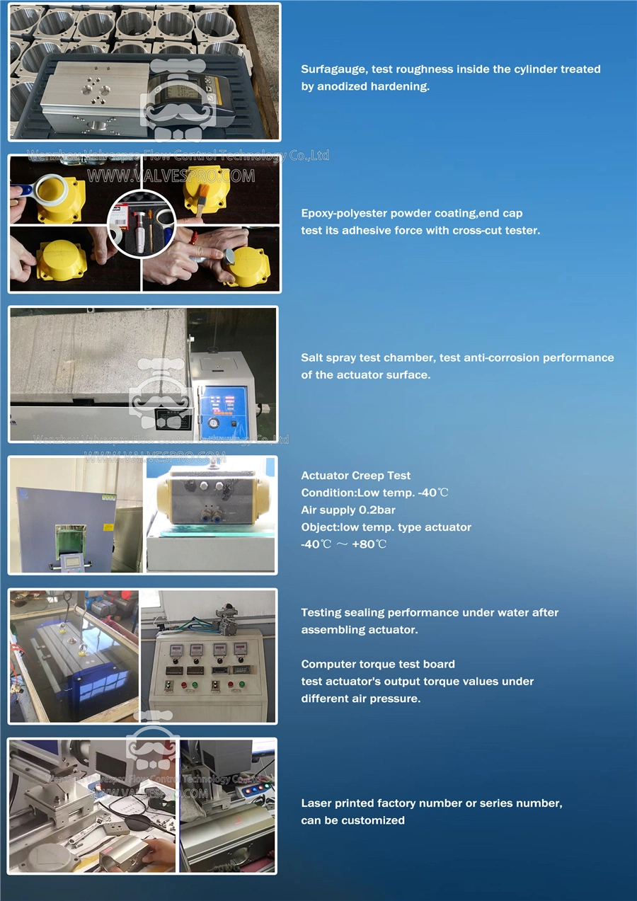 At140d Double Acting Pneumatic Actuator for Ball Valve with Handwheel