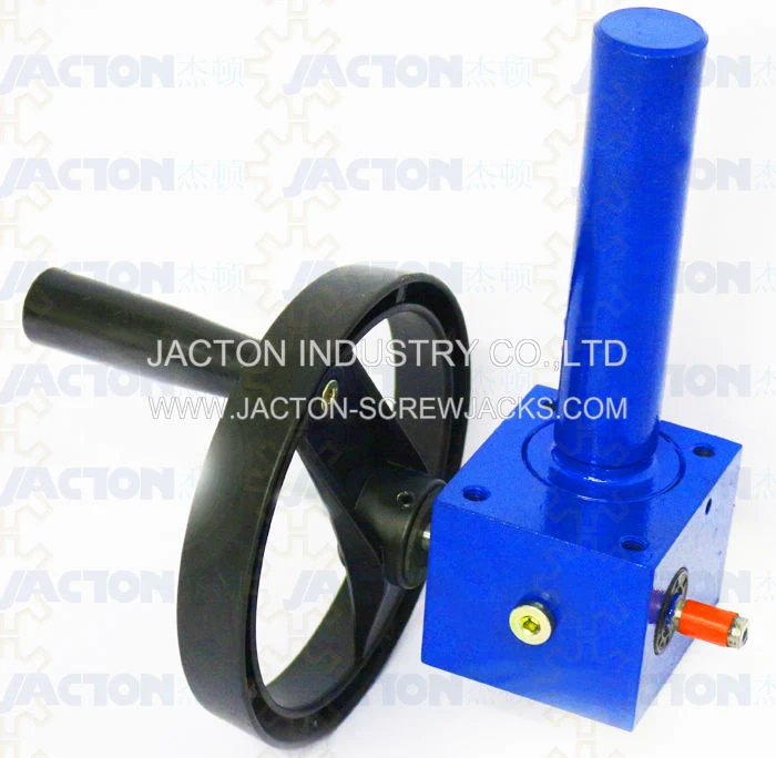 1 Tons Heavy Duty Manual Screw Jacks 3inch Length Manual Operated Lever Worm Gear Jack in China, Manual Jack Screw, Manual Lifting Actuator, Manual Jacks