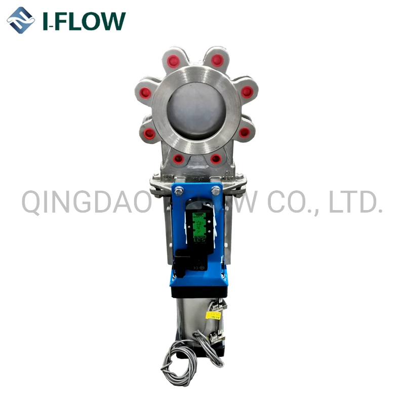 Ductile Iron Fbe Coating Pneumatically Operateddouble Acting Uni-Direction Knife Gate Valve