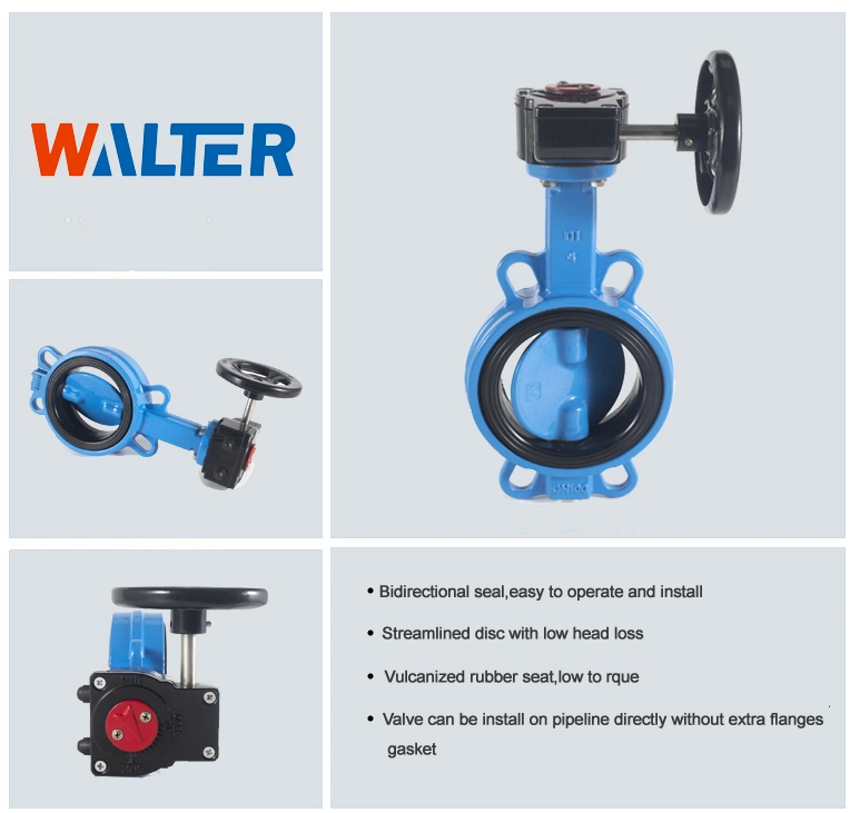 FM/UL Approved Fire System Industrial Gear Operated Butterfly Valve