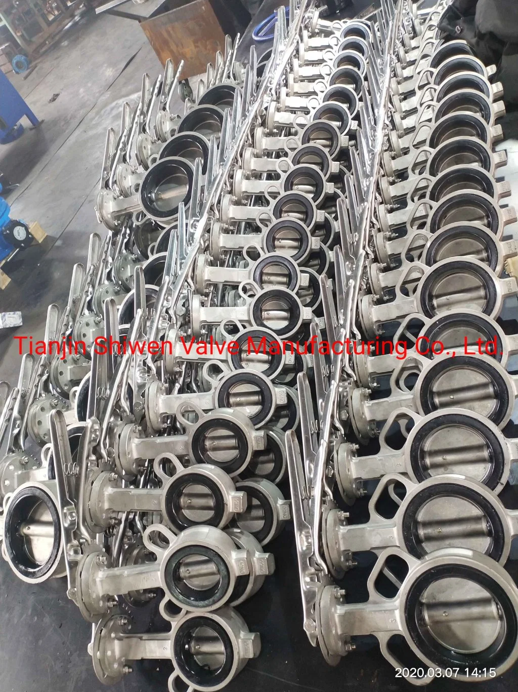 Stainless Steel 304/CF8/CF8m Wafer Type Butterfly Valve with EPDM/PTFE Seat