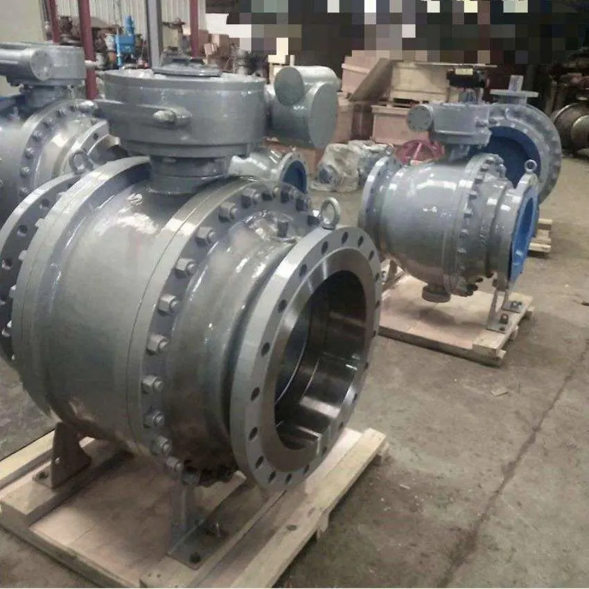 High Quality Flange Fixed Type Cast Steel Worm Gear Ball Valve