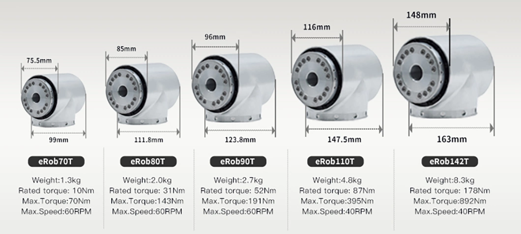 Harmonic Gearbox Robot Brushless Motor for Mini Robot Arm