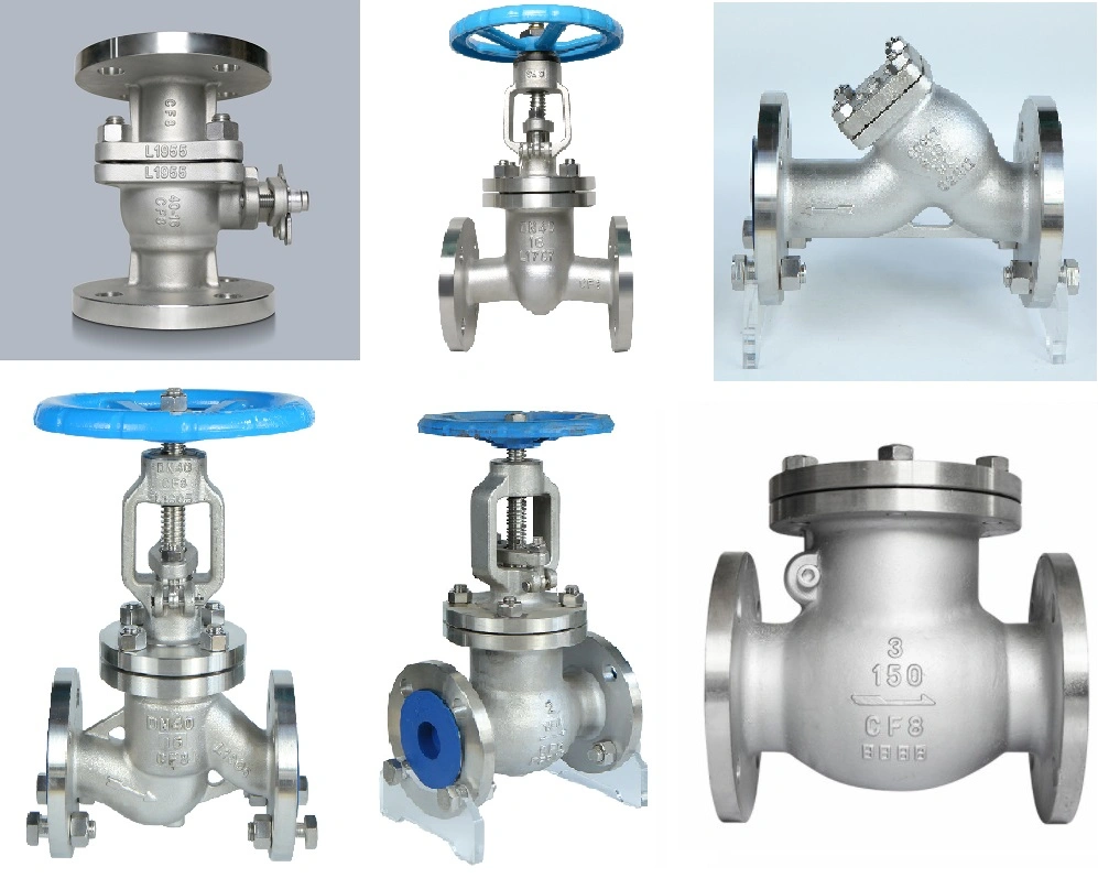 Casting Stainless Steel Valves GB/API Standard Valves Globe Valve Stop Valve Handwheel or Gear Operated Flange End