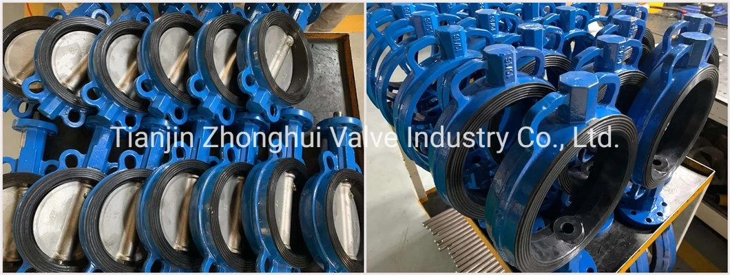 Wafer Type Butterfly Valve D371X Worm Gear Actuator