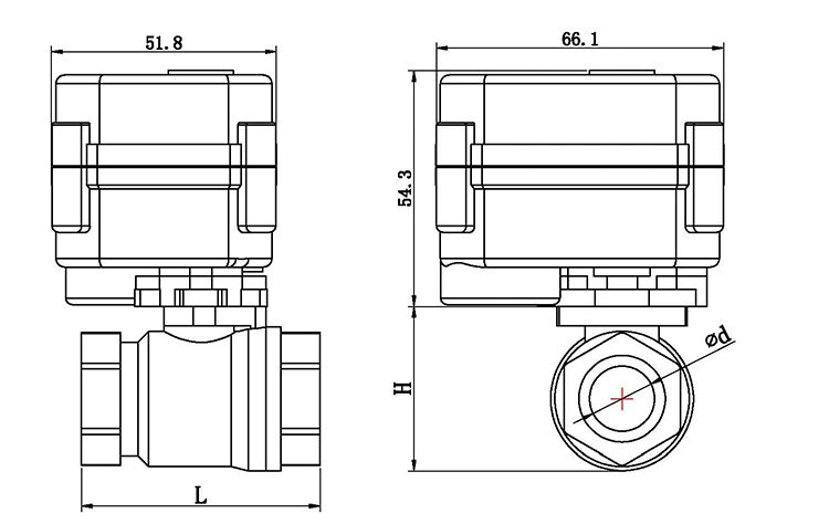 Electric Water Ball Valve with Manual Function Electric Water Valve Flow Control Electric Actuator Operated Valves