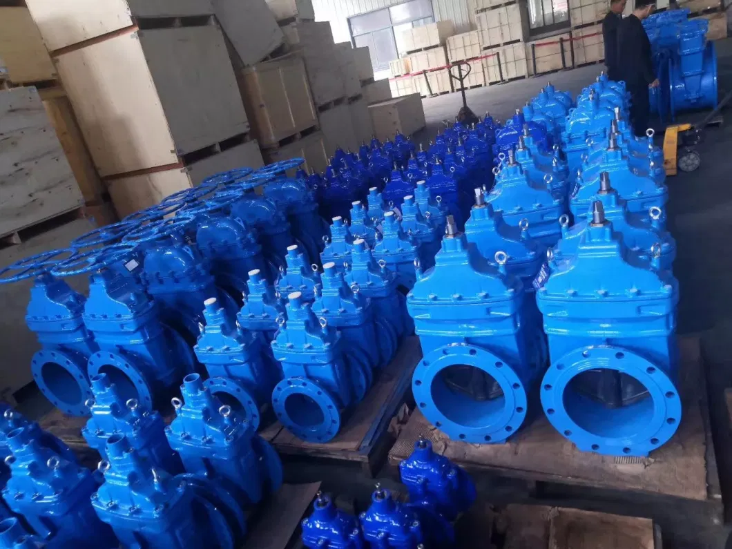 Ductile Cast Iron Flanged Concentric Butterfly Valve with Hand Lever Gear Box