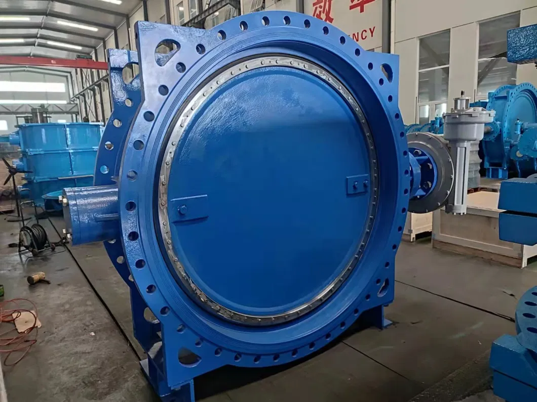 API609 JIS F7480 BS5156 V En558 Series 13/14 Short/Long Structure Double Eccentric Flanged Di Body Butterfly Valve Manual Operation Hand Lever Handle Gear Box