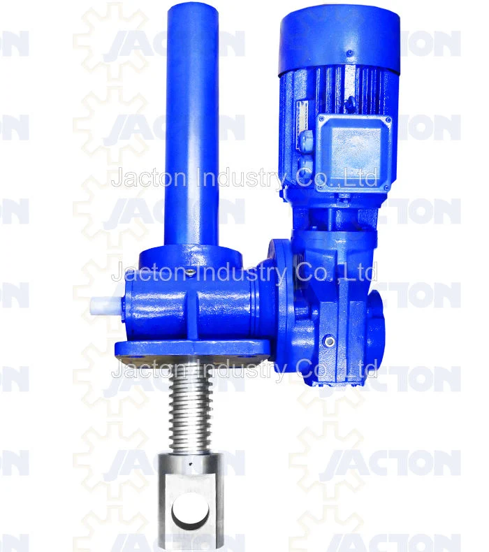 Manual Worm Gear Screw Jack for Lifting of Canal Gate, Electrical Sluice Gate Screw Hoist Systems, Positioning Water Flow Gates Linear Actuator