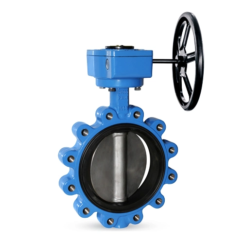 with Gear Box Aluminum Lever Wafer Operator Lug Type Butterfly Valve