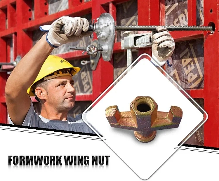 Formwork Fasteners Tie Rod Butterfly Wing Nut for Scaffolding