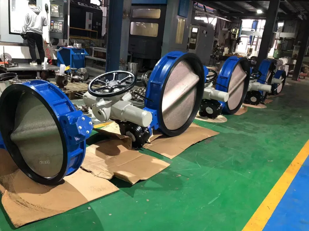 Hot Sale SS304 Manual Centerline Ductile Iron Pressure Reducing DN 500 Lug Type Butterfly Valve with Electric Actuator