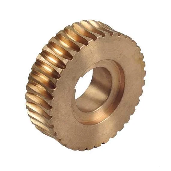 Brass Precise Telescope Worm Gear and Worm Shaft, Worm Wheel Shaft