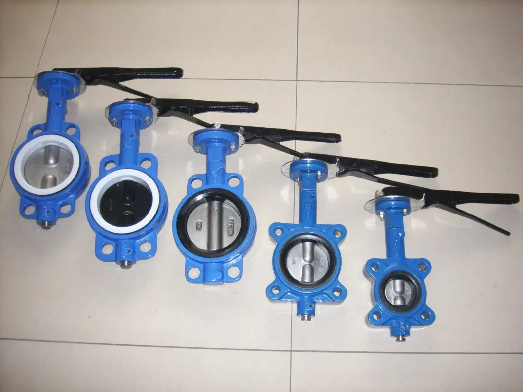 DN400 250mm 300mm 400mm 600mm Gearbox Operated Wafer Butterfly Valve