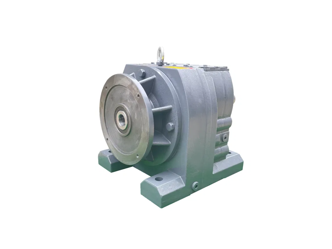 R Series Foot Mounted Coaxial Gearbox with Variable Frequency- Braking Motor with Flange Connection