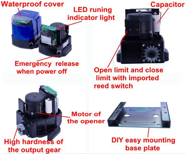 Sliding Gate Opener Electric Operator W. Remote