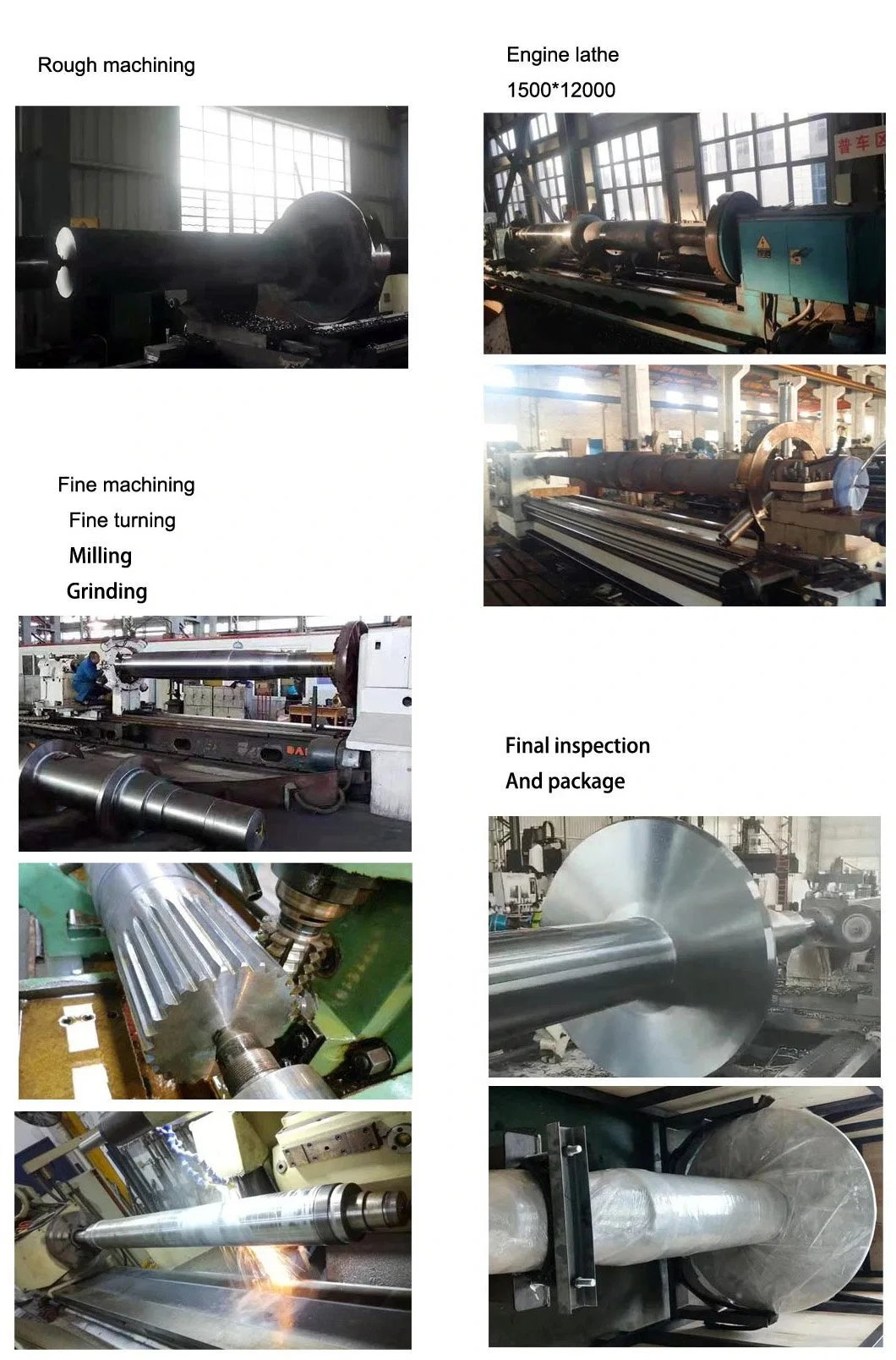 Forging Main Shafts for Cone Jaw Gyratory Crusher Mining Equipment Customized Worm Shaft/Gear