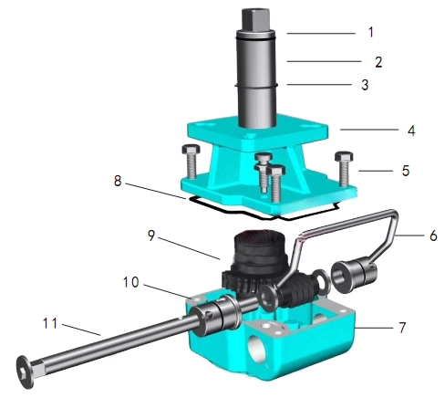 Handwheel Gearbox for Pneumatic Actuator