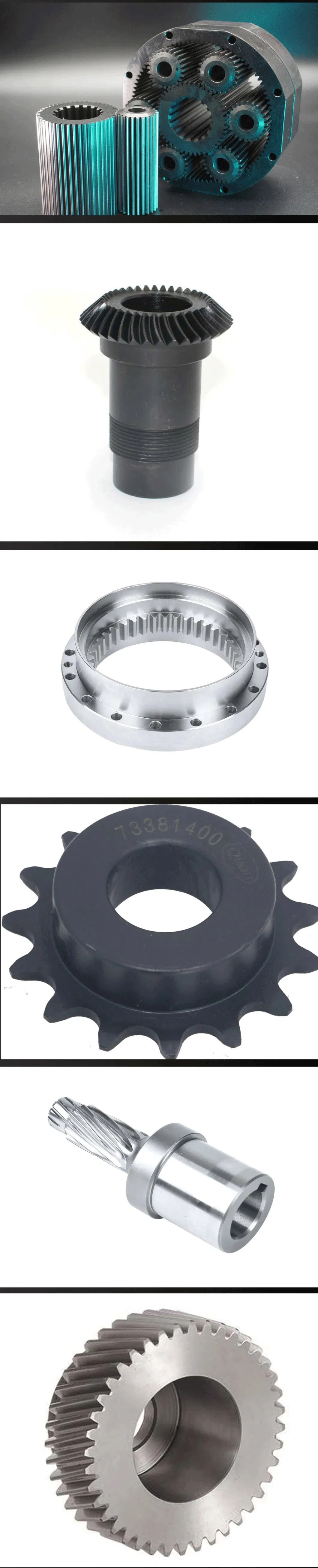 Custom Machine Drive Involute Precision Transmission Angle Copper Worm Wheel Bevel Gear