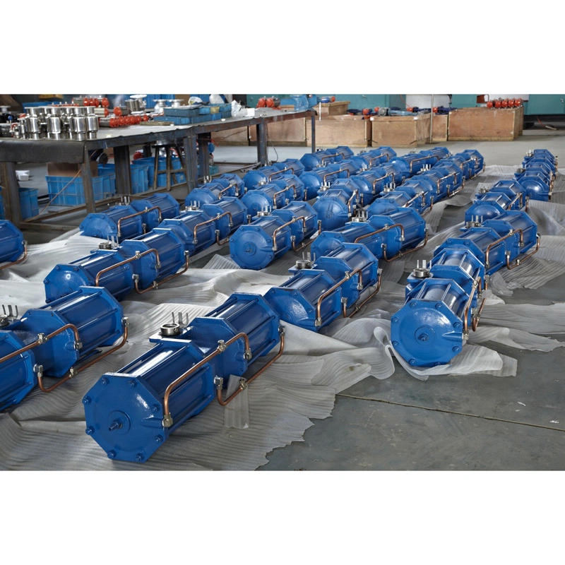 Single Acting Scotch Yoke Pneumatic Actuators by China Manufacture PTFE Coated/Ductile Cast Iron Cylinder CE/IP67/ISO5211 with Ball/Butterfly/Control Valve
