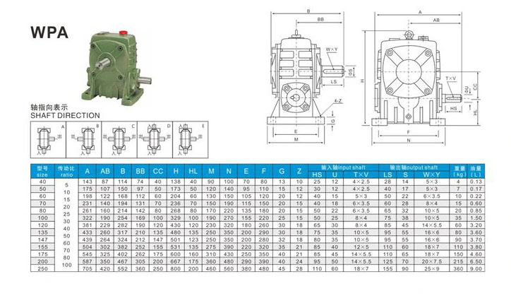 Nmrv Wps Wpa Series Worm Gearbox Reducers for Conveyor Drives