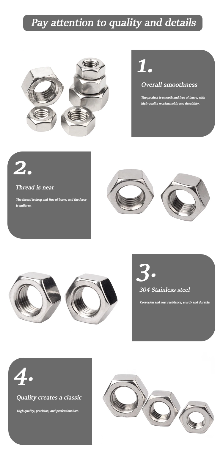 High Quality Nut Wholesale 8.8 Grade Galvanized Carbon Steel M8 Hex Locking Non-Slip Nut