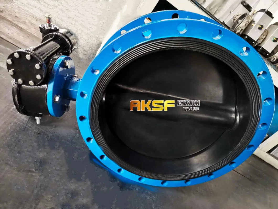 Concentric Soft Sealing Double Flanged Gearbox Operated Butterfly Valves