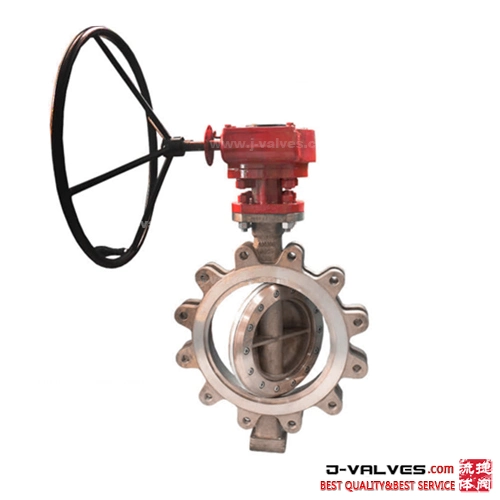 Gearbox Operated Bronze C95800 C83600 B62 Wafer Lug High Performance Concentric Butterfly Valve