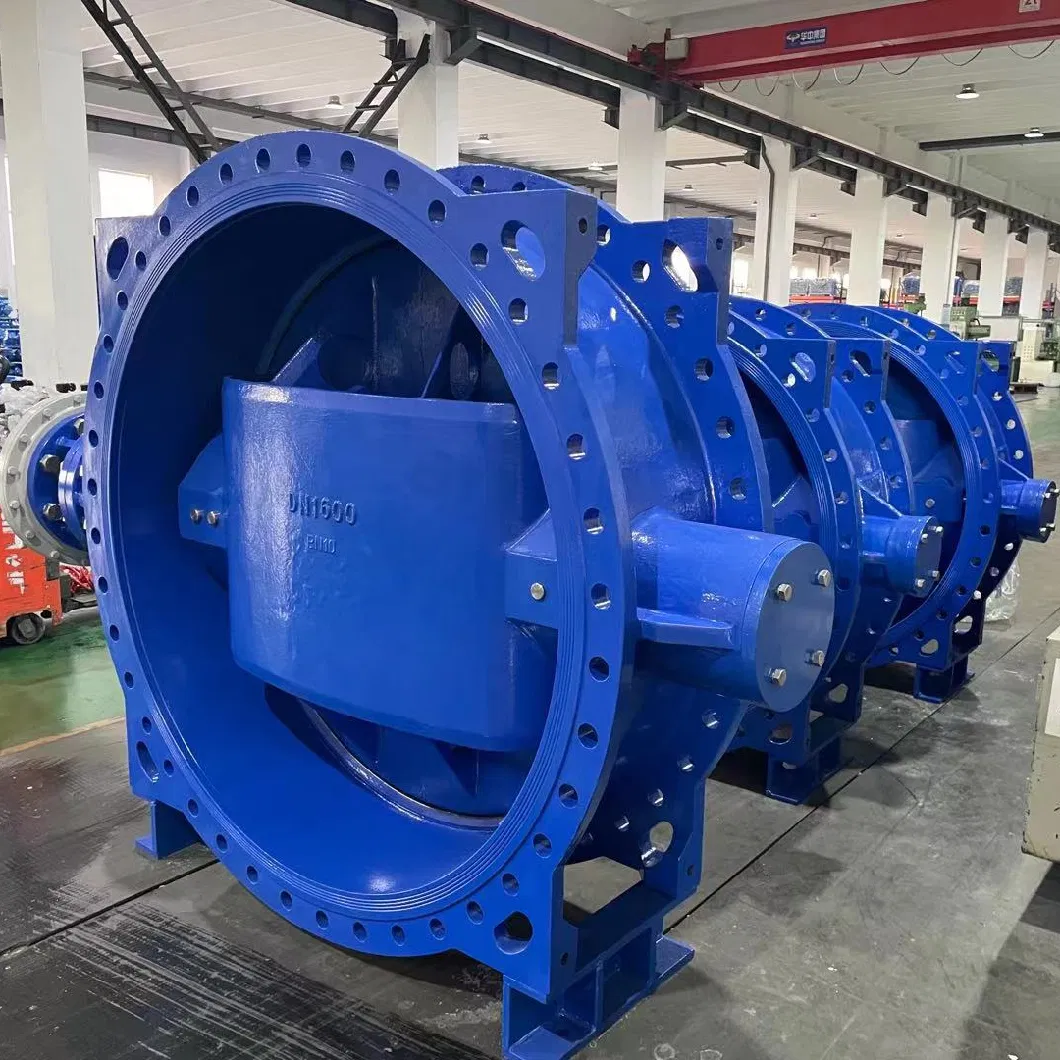 API609 JIS F7480 BS5156 V En558 Series 13/14 Short/Long Structure Double Eccentric Flanged Di Body Butterfly Valve Manual Operation Hand Lever Handle Gear Box