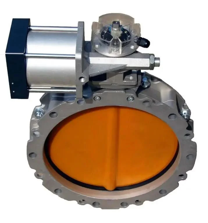 Good Quality Pneumatic and Manual Actuator Butterfly Valve for Cement Powder Silo