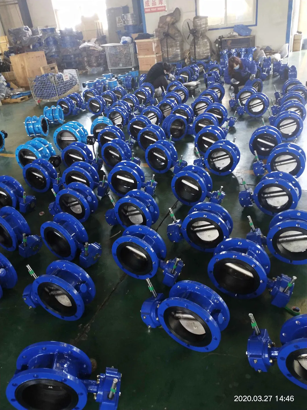 Wafer Type Butterfly Valve with Gear Box Operator