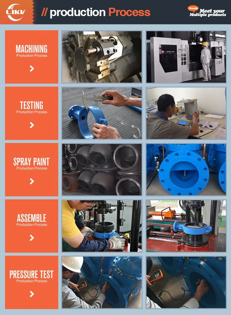 Ball Mill Worm Gear Cast Iron Wafer Butterfly Valve with Price List