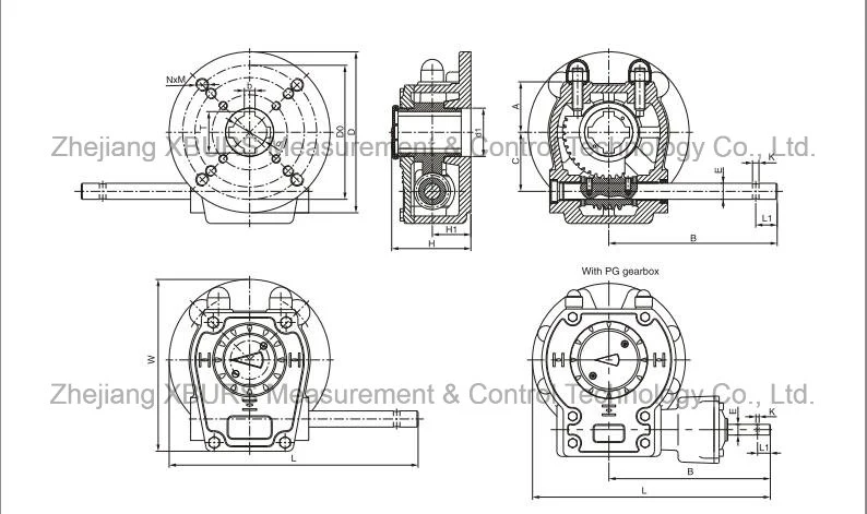 Cast Iron Housing Gear Operator