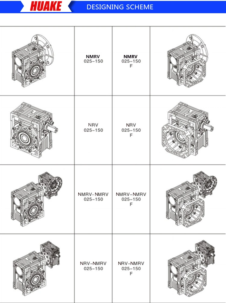 Industrial Power Transmission Mechanical Motovario Like Nmrv Series Worm Gearbox