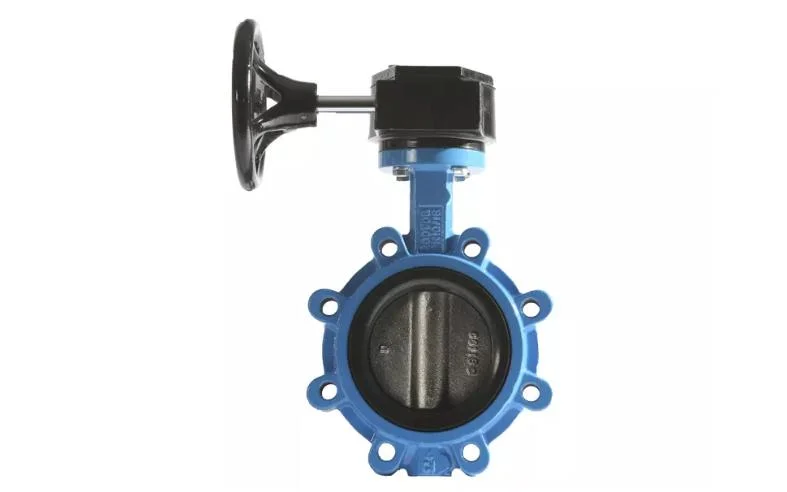 Syi BS En593 Ductile Iron Lug Type Gear Operated Water Centric Butterfly Valve