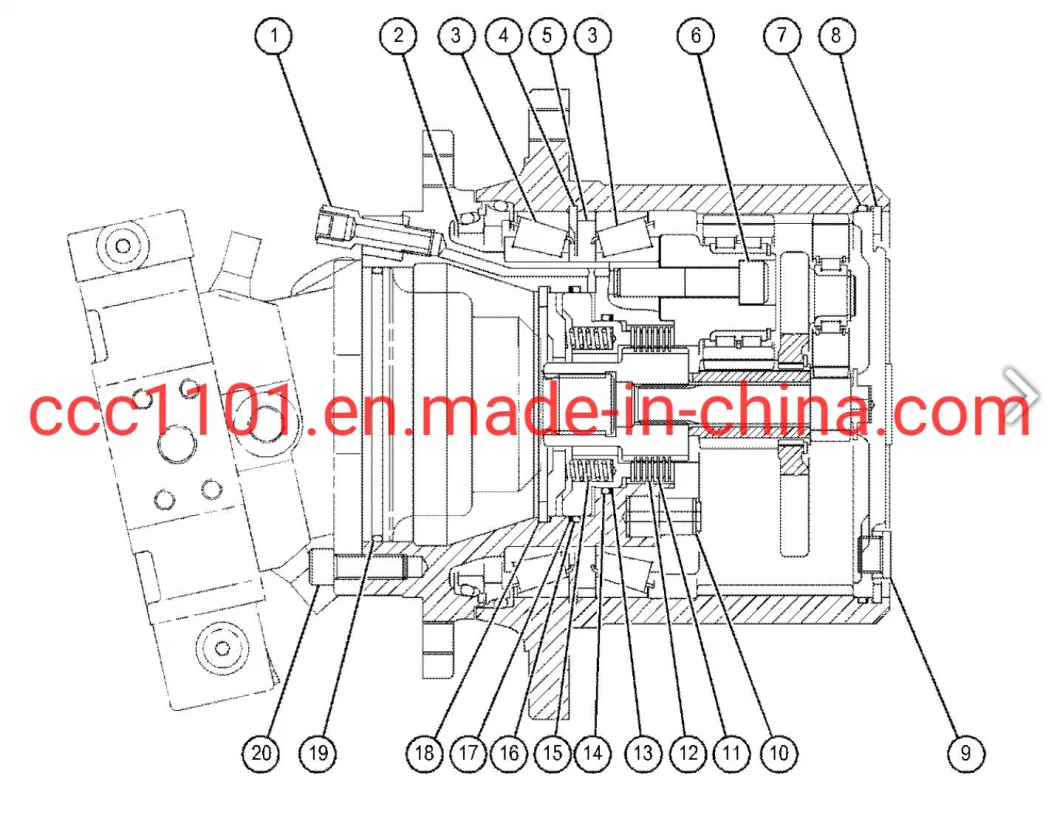 Drum Drive Geprueft 01254758 Planetengetriebe Gft 28 T3, Hamm Roller (3414 3516, 3516P)